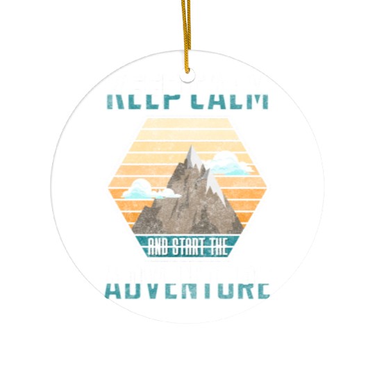 Mountaineering Hiking Rock Climbing Mountains Ceramic Ornaments