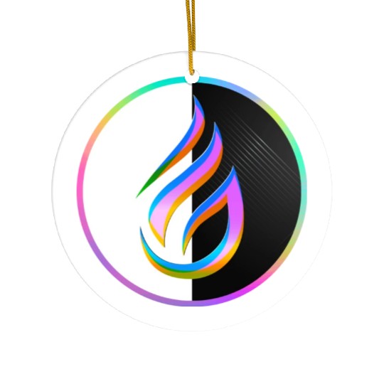 The Crystal Flame of Transmutation Ceramic Ornaments