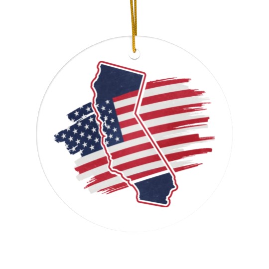 Retro California Surfen Fun Ceramic Ornaments