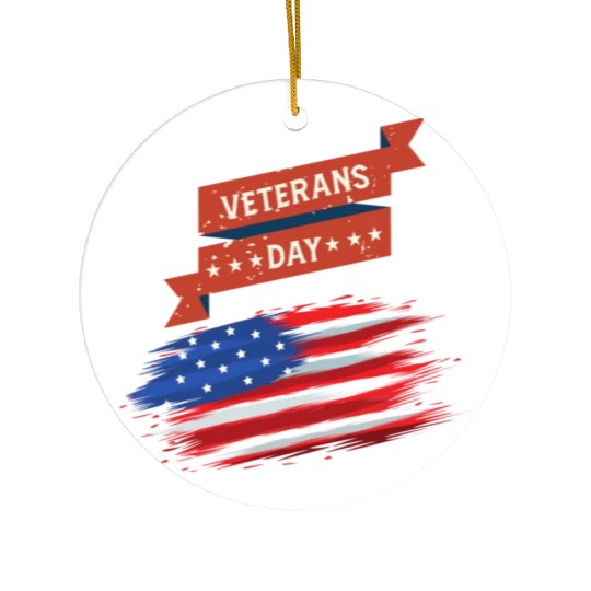 Thank You Veterans l Veterans Day Gift Idea Ceramic Ornaments