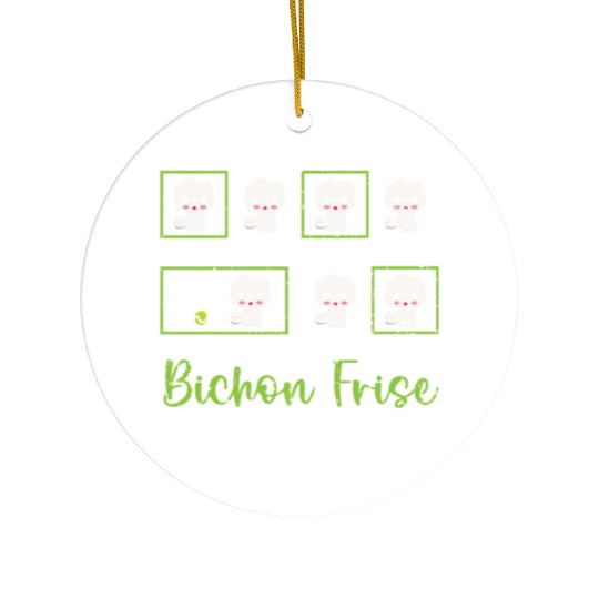 Stubborn Bichon Frise Tricks Bichon Frise Owner Ceramic Ornaments