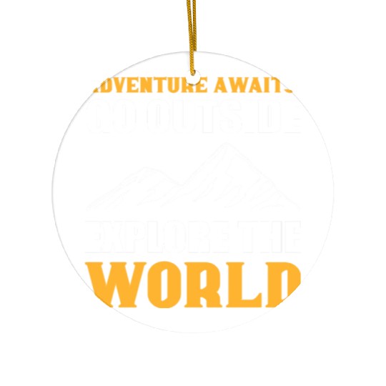 Explore the World Courageous Person Gift Ceramic Ornaments