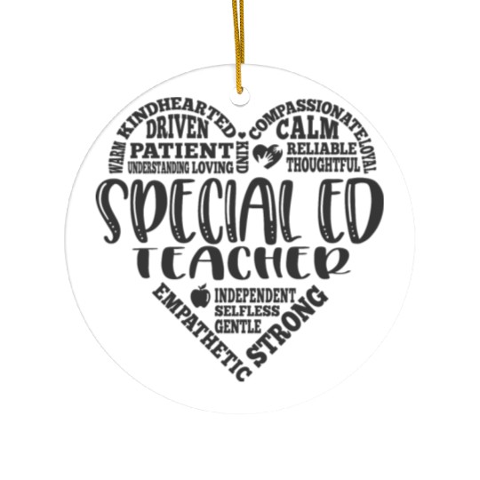 Special education teacher, SPED teacher Ceramic Ornaments