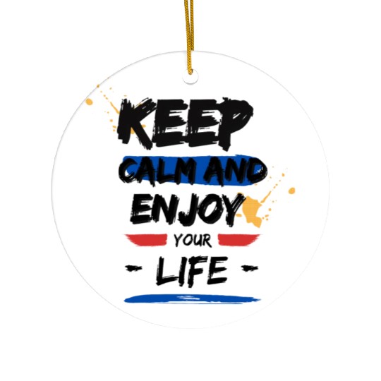 Keep calm Ceramic Ornaments