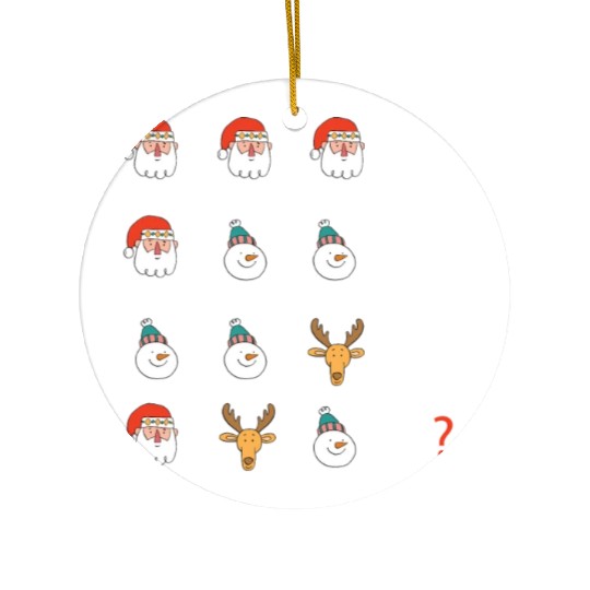 Math Teacher Equation Ceramic Ornaments