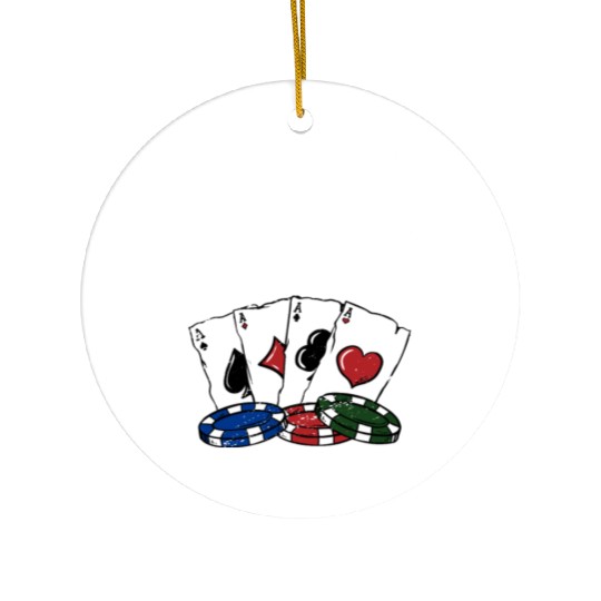 Jack King Off Card Games Poker Card Player Poker Ceramic Ornaments