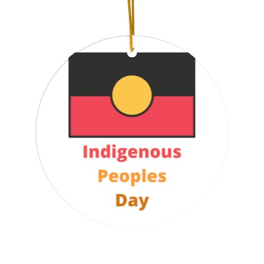 Native american indigenous day l Columbus Day Ceramic Ornaments