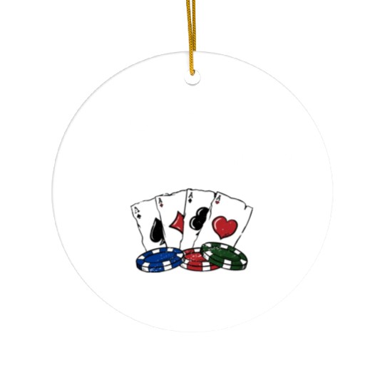 Suck Out for Dinner Poker Funny Poker Player Ceramic Ornaments