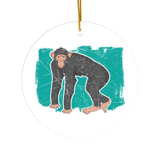 Chimpanzee Whisperer Monkey Animal Zookeeper Ceramic Ornaments