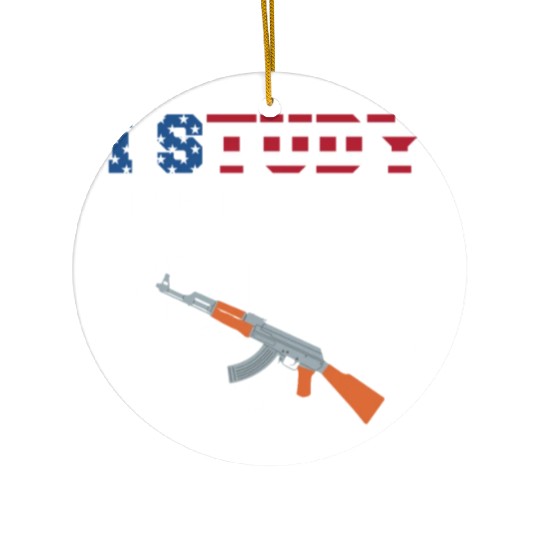 I Study Triggernometry - Gun Lover Ceramic Ornaments