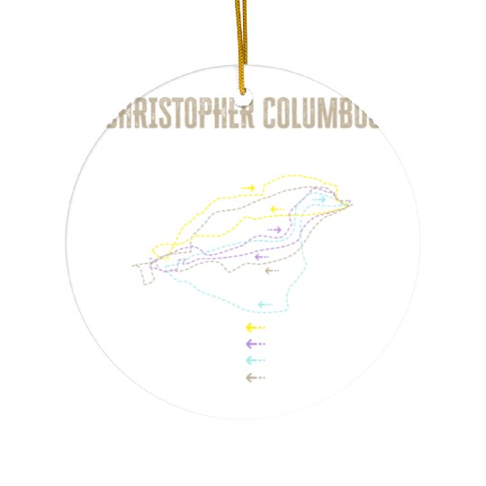 Christopher Columbus Day Italian American Ceramic Ornaments