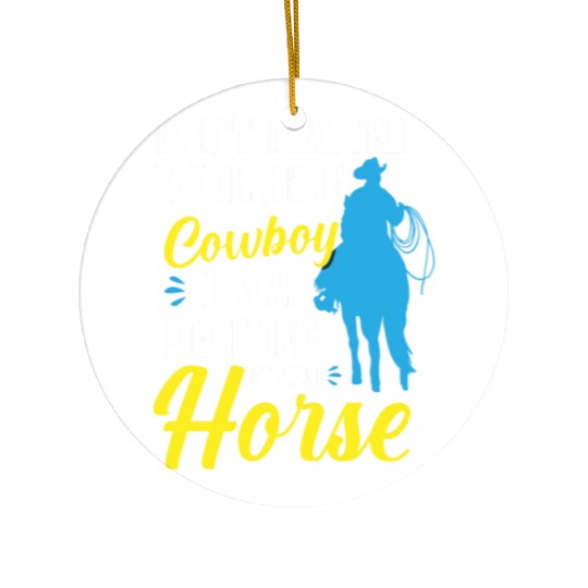 Horse Revolver Brave Freedom Ceramic Ornaments