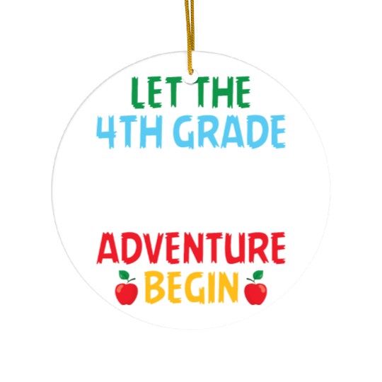 4th Grade Teacher Ceramic Ornaments