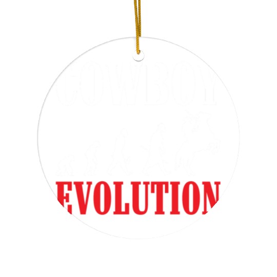 Cowboy Bandit Sheriff Star Freedom Ceramic Ornaments