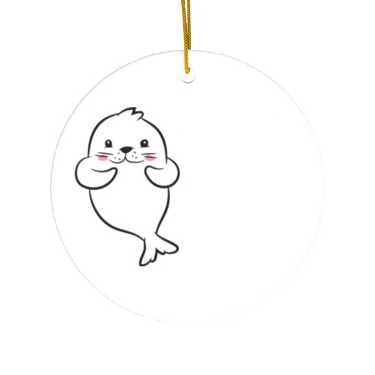 Seal - I love seals, ok? Ceramic Ornaments