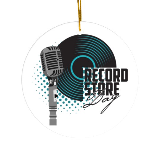 guitar and a microphone for the concert Ceramic Ornaments