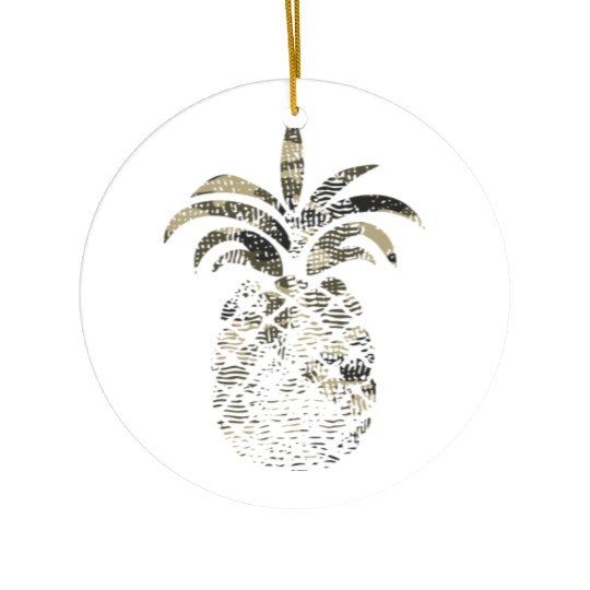 Distressed Camo Camouflage Eapple Lover Birthday Ceramic Ornaments