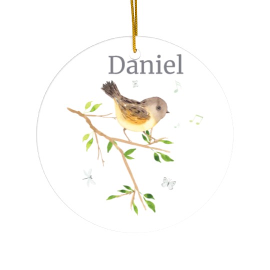 Waldier Bird Name Daniel Ceramic Ornaments