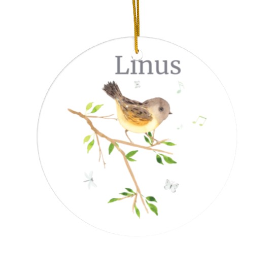 Waldier Bird Name Linus Ceramic Ornaments