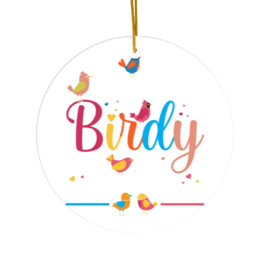 Talk Birdy To Me Bird Lover Birdwatching Ceramic Ornaments