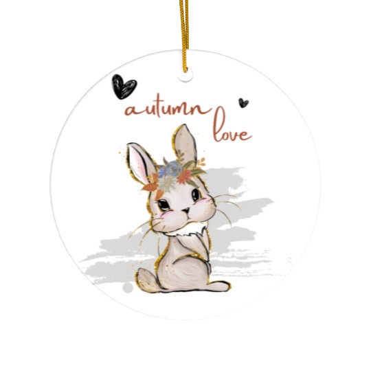 Leaf Autumn Tree Orange Fall Leaves Season Ceramic Ornaments