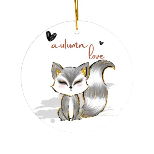 Leaf Autumn Tree Orange Fall Leaves Season Ceramic Ornaments