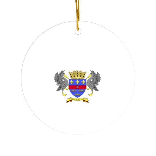 Saint Barthélemy Flag Saying Ceramic Ornaments