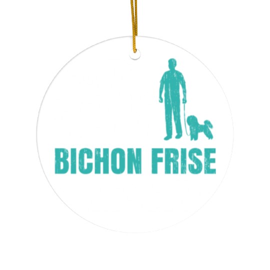 Eat Sleep Walk Bichon Frise Repeat Dog Lover Ceramic Ornaments