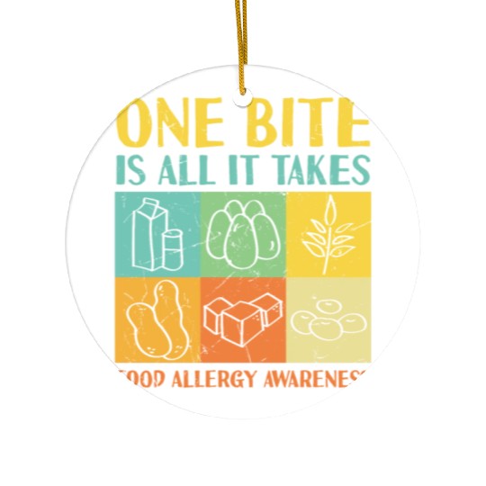 No Nuts Allowed Give Me Chocolate Awareness Ceramic Ornaments