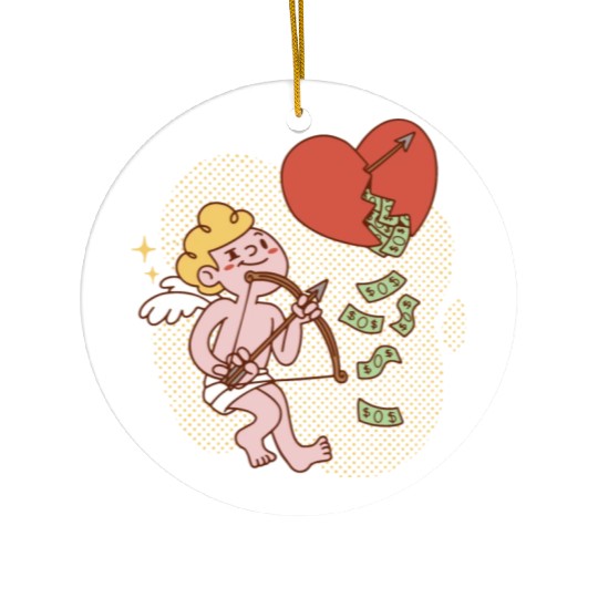 Funny cupid Ceramic Ornaments