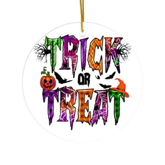 Trick or Treat Ceramic Ornaments