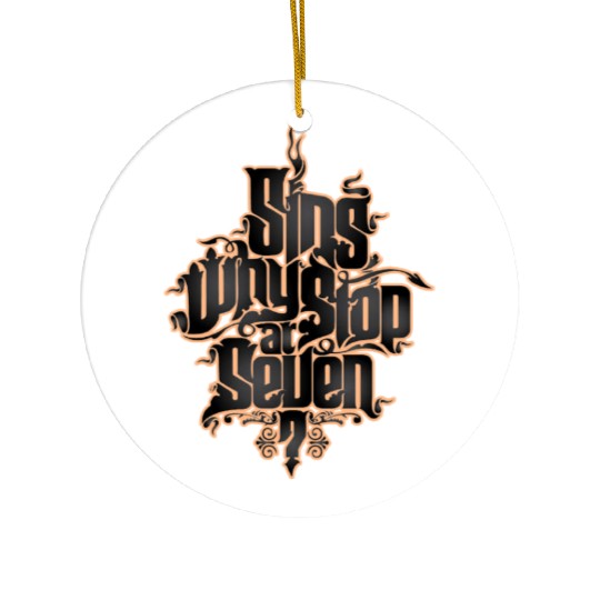 Sing why stop at seven Ceramic Ornaments