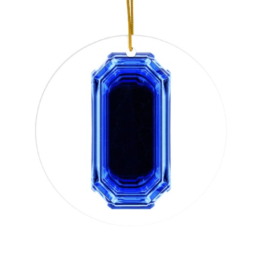 Sapphire Crystal Ceramic Ornaments