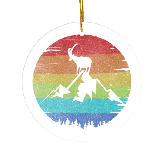 Capricorn Mountain Ceramic Ornaments