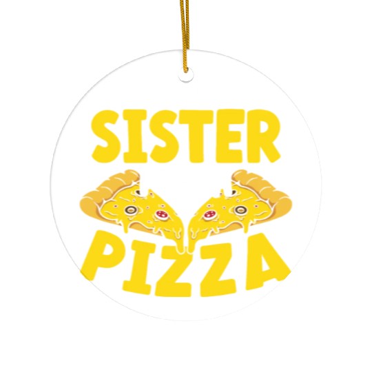 I'd Trade My Sister For Pizza Eater Italian Dish Ceramic Ornaments