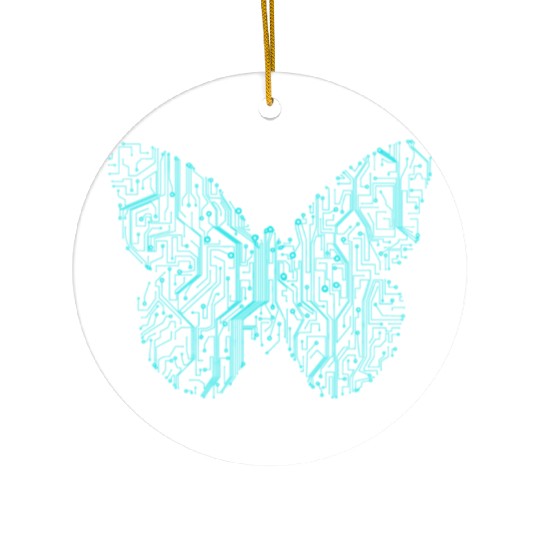 Cyberpunk Butterfly Ceramic Ornaments