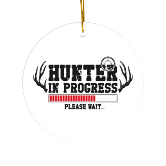 Buck Deer Hunting Hunter Antler Ceramic Ornaments