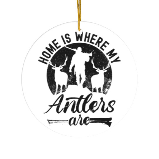 Buck Deer Hunting Hunter Vintage Ceramic Ornaments