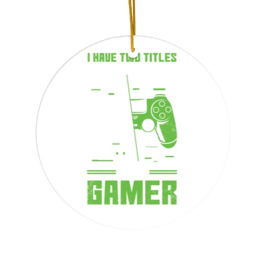 Two Titles Brother Gamer Video Game Lover Gaming Ceramic Ornaments