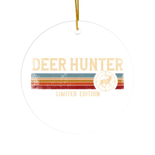 Buck Deer Hunting Hunter Retro Ceramic Ornaments