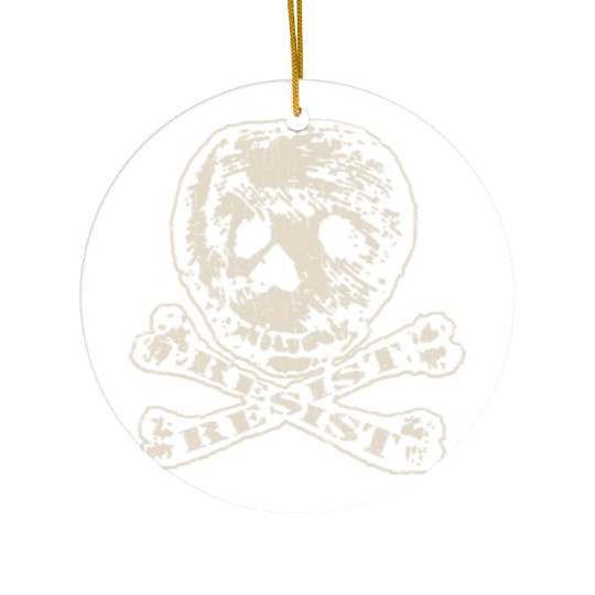 RESIST Ceramic Ornaments