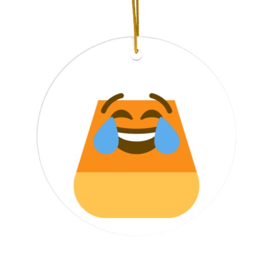 Laughing Candy Corn Halloween Costume Ceramic Ornaments