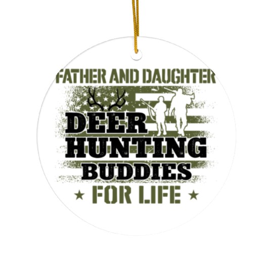 Buck Deer Hunting Hunter Father Ceramic Ornaments