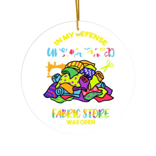 In My Defense I was Left Unsupervised Ceramic Ornaments