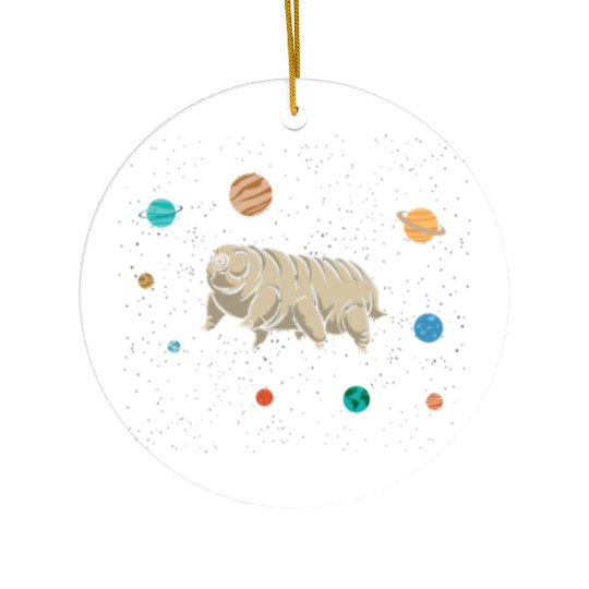 Tardigrade in Space for Tardigrade Lover Posters Ceramic Ornaments
