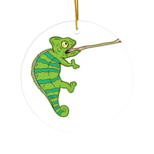 Wildlife Climbing Chameleon Animal Welfare Gift Ceramic Ornaments