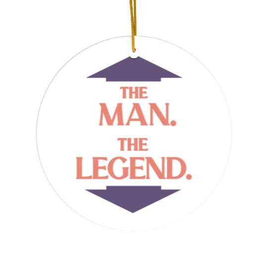 The man the legend Ceramic Ornaments