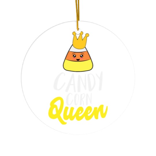 Candy Corn Queen Ceramic Ornaments for Kid Girls Women