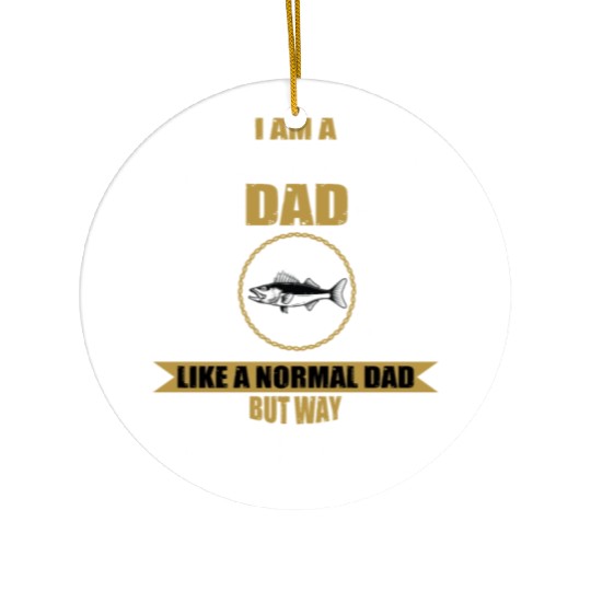 Walleye Fishing Dad For Men Ceramic Ornaments