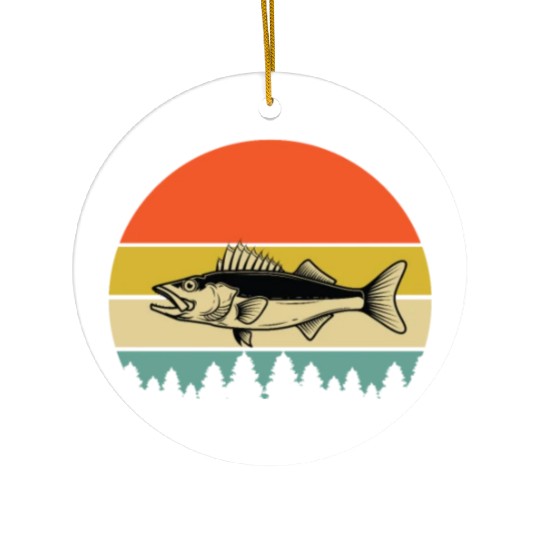 Walleye Fishing Ceramic Ornaments